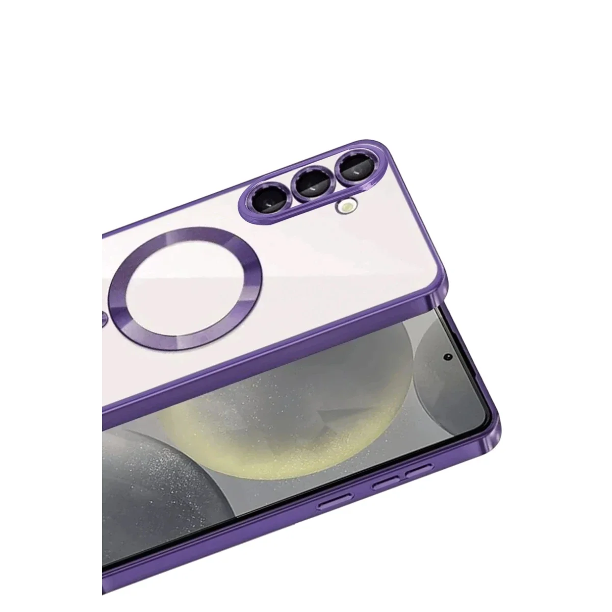 Samsung Galaxy A57 5G Kross Magneticsafe Kapak - Mor görsel 2