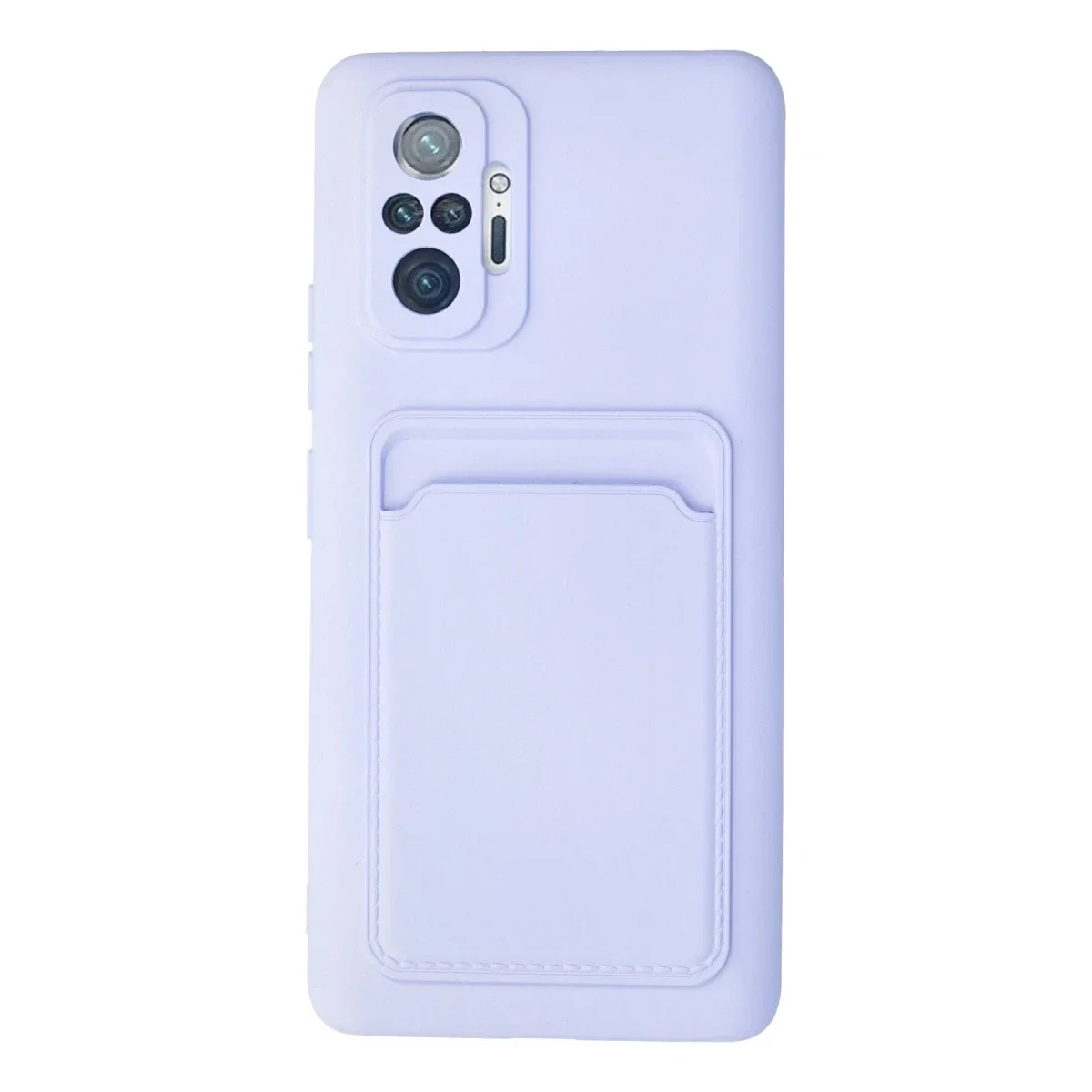 Xiaomi Redmi Note 10 Pro Kılıf Kelvin Kartvizitli Silikon - Lila