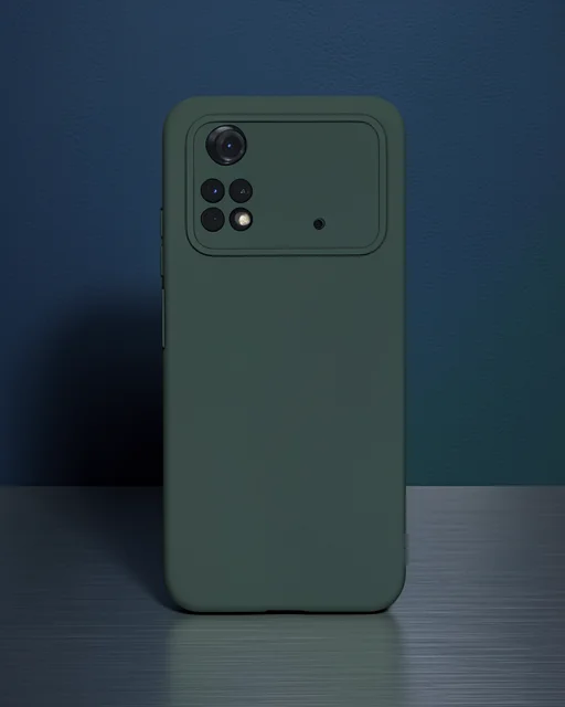 Xiaomi Poco M4 Pro 4g Kılıf Nano İçi Kadife Silikon - Koyu Yeşil