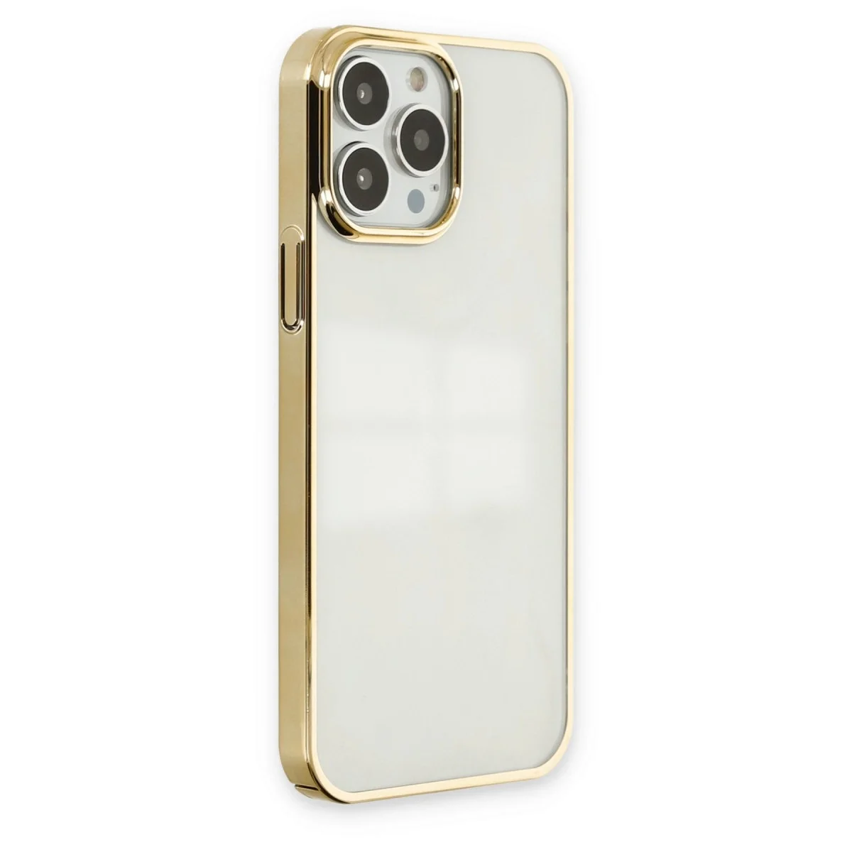Apple İphone 13 Pro Max Kılıf Element Silikon - Gold görsel 2