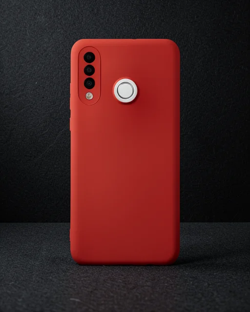 Huawei P30 Lite Kılıf Nano İçi Kadife Silikon - Kırmızı