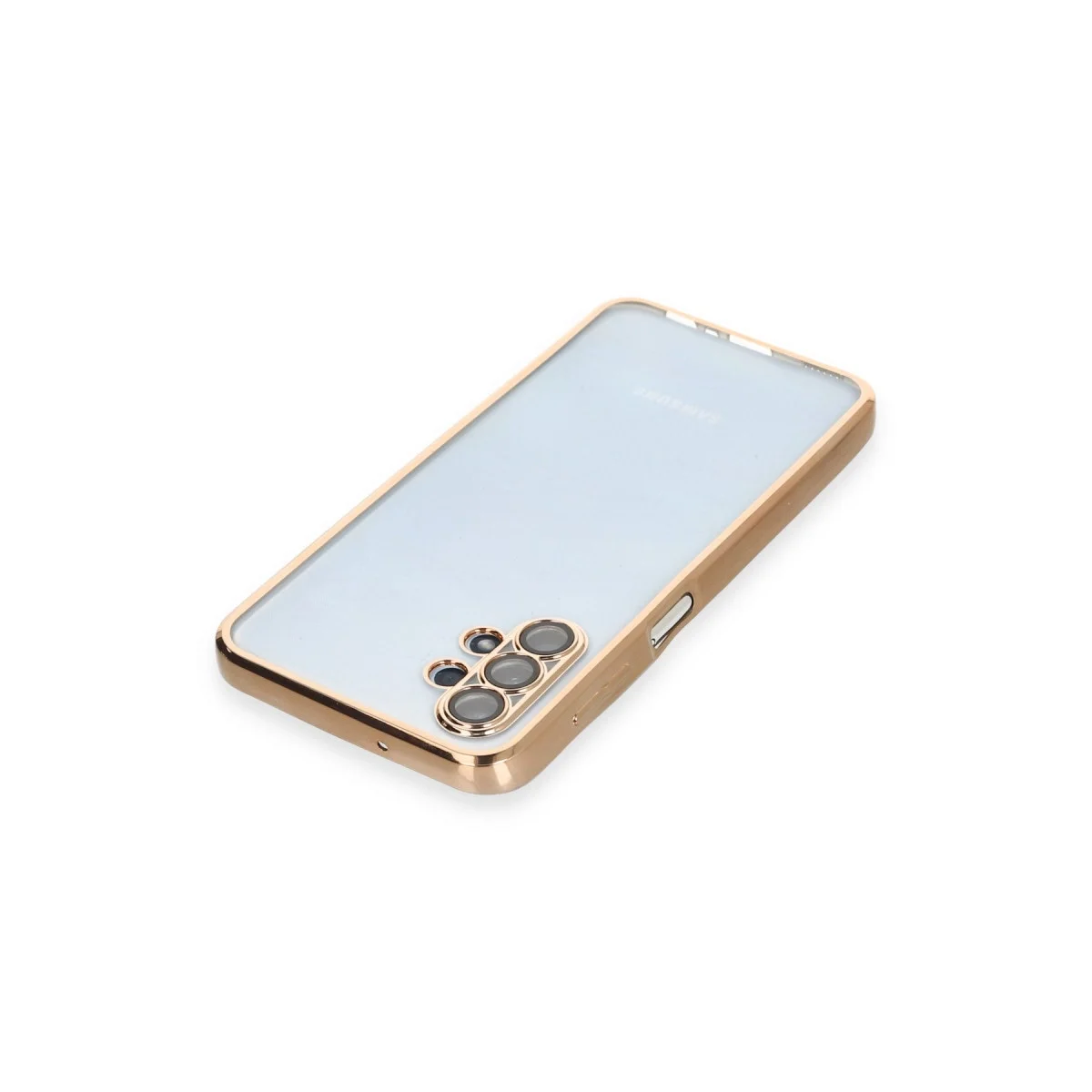 Samsung Galaxy A13 4g Kılıf Razer Lensli Silikon - Gold görsel 3
