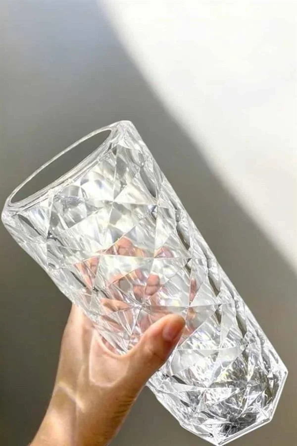 Gece Lambası Kristal Lamba Dokunmatik Şarjlı Hediyelik görsel 3