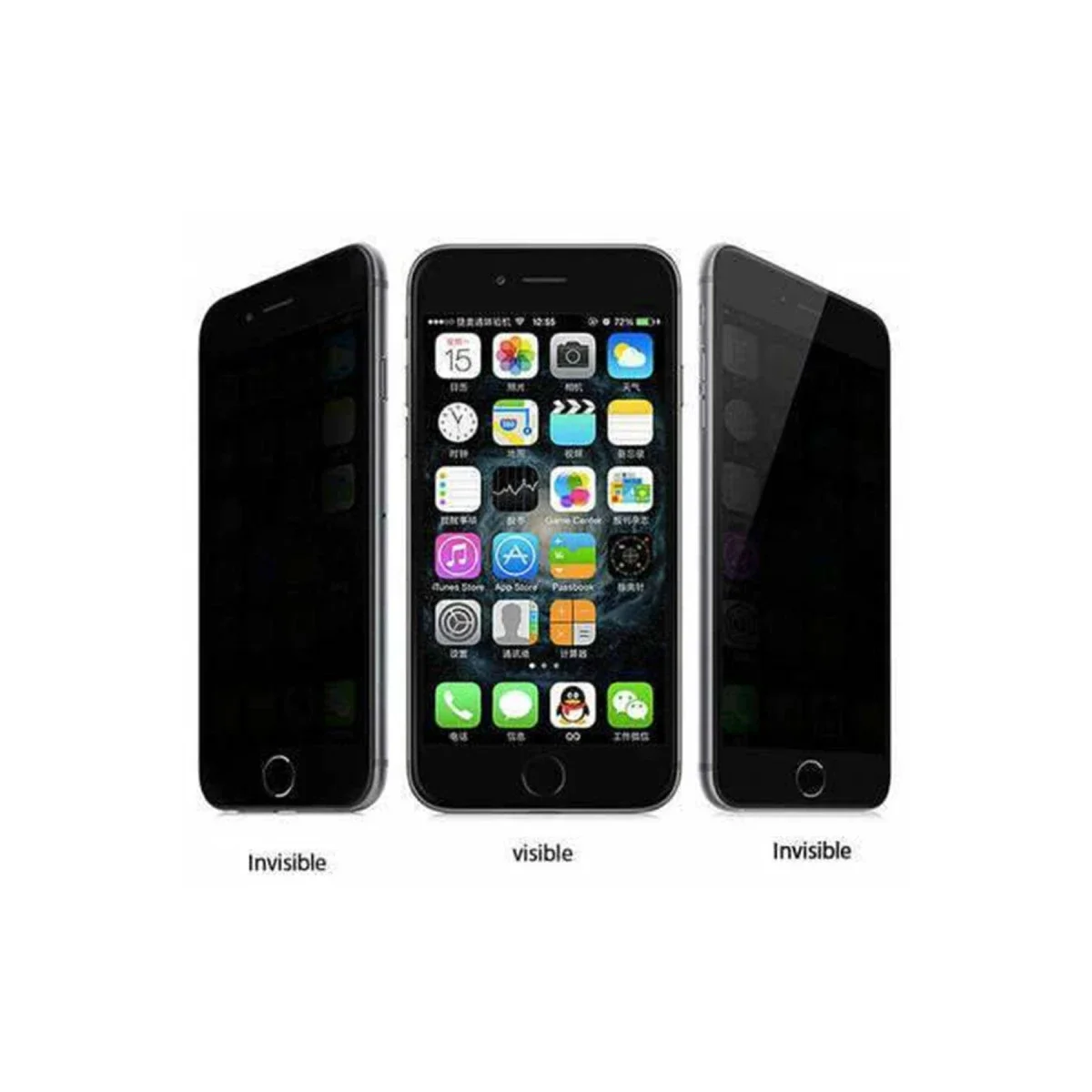 Apple iPhone 6 Bilvis Hayalet Cam Ekran Koruyucu - Beyaz görsel 8