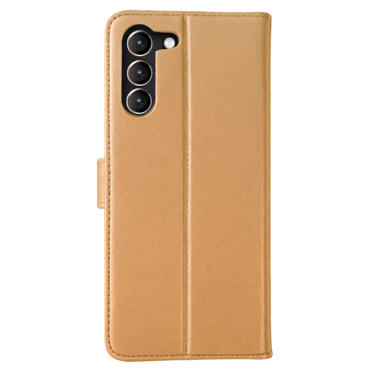 Samsung Galaxy S23 Plus Trend S Plus Kapaklı Kılıf - Gold