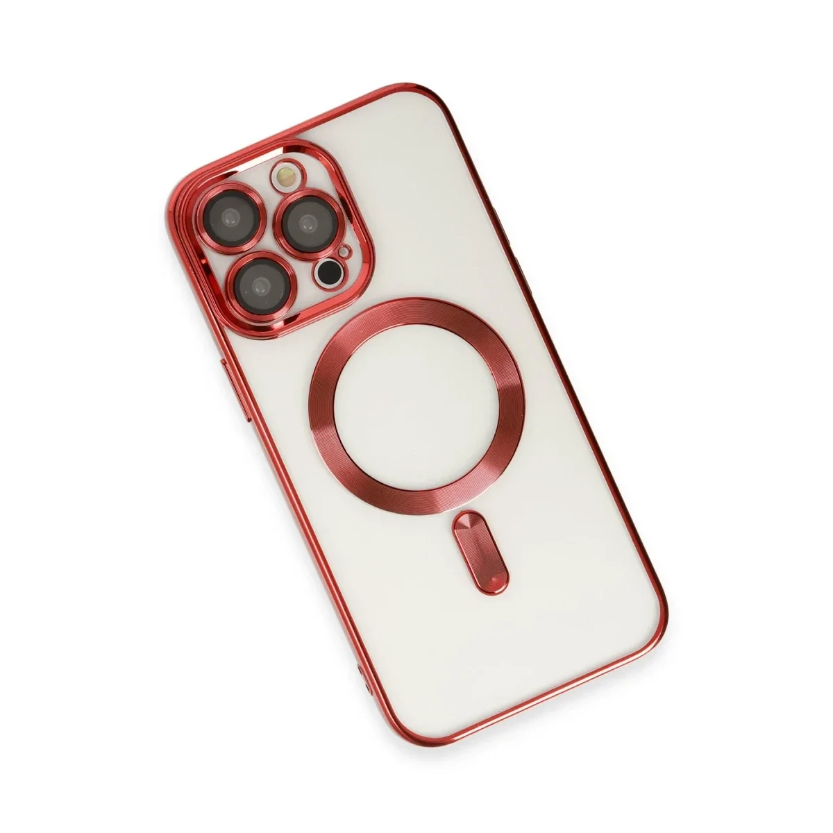Apple iPhone 15 Pro Kılıf Kross Magneticsafe Kapak - Kırmızı görsel 3