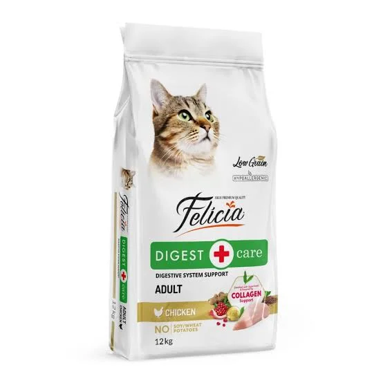 Tavuklu az tahıllı yetişkin kedi mamasi 12kg felicia