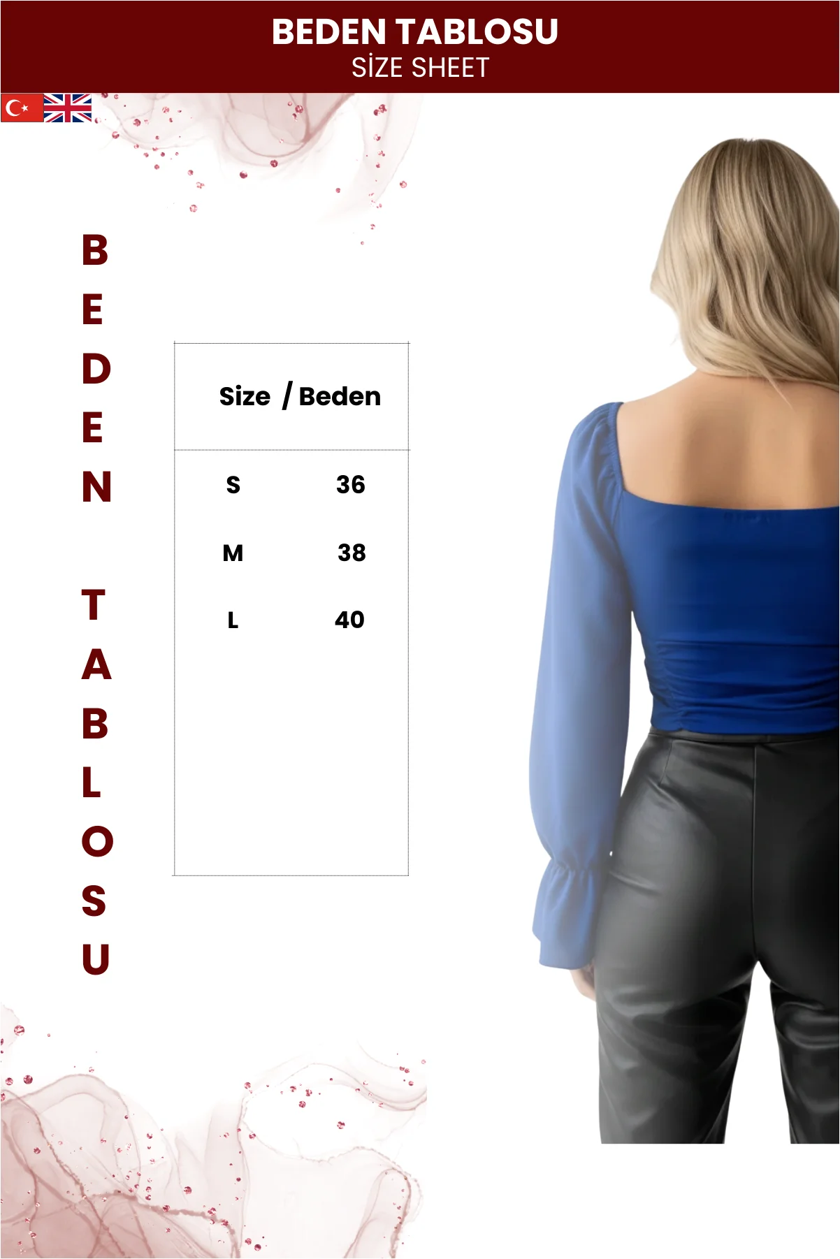 Kadın Büzgü Detaylı Bluz Volanlı görsel 5