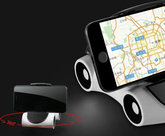 Araba Tasarımlı Araç İçi Telefon Tutucu 360 Dönebilen Ayarlı görsel 3