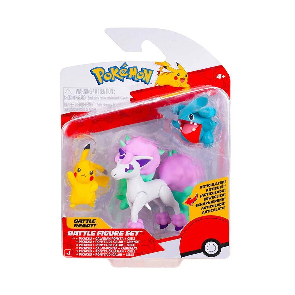 POK 95155-F Pokemon Battle 3lü Figür Seti Asorti görsel 2