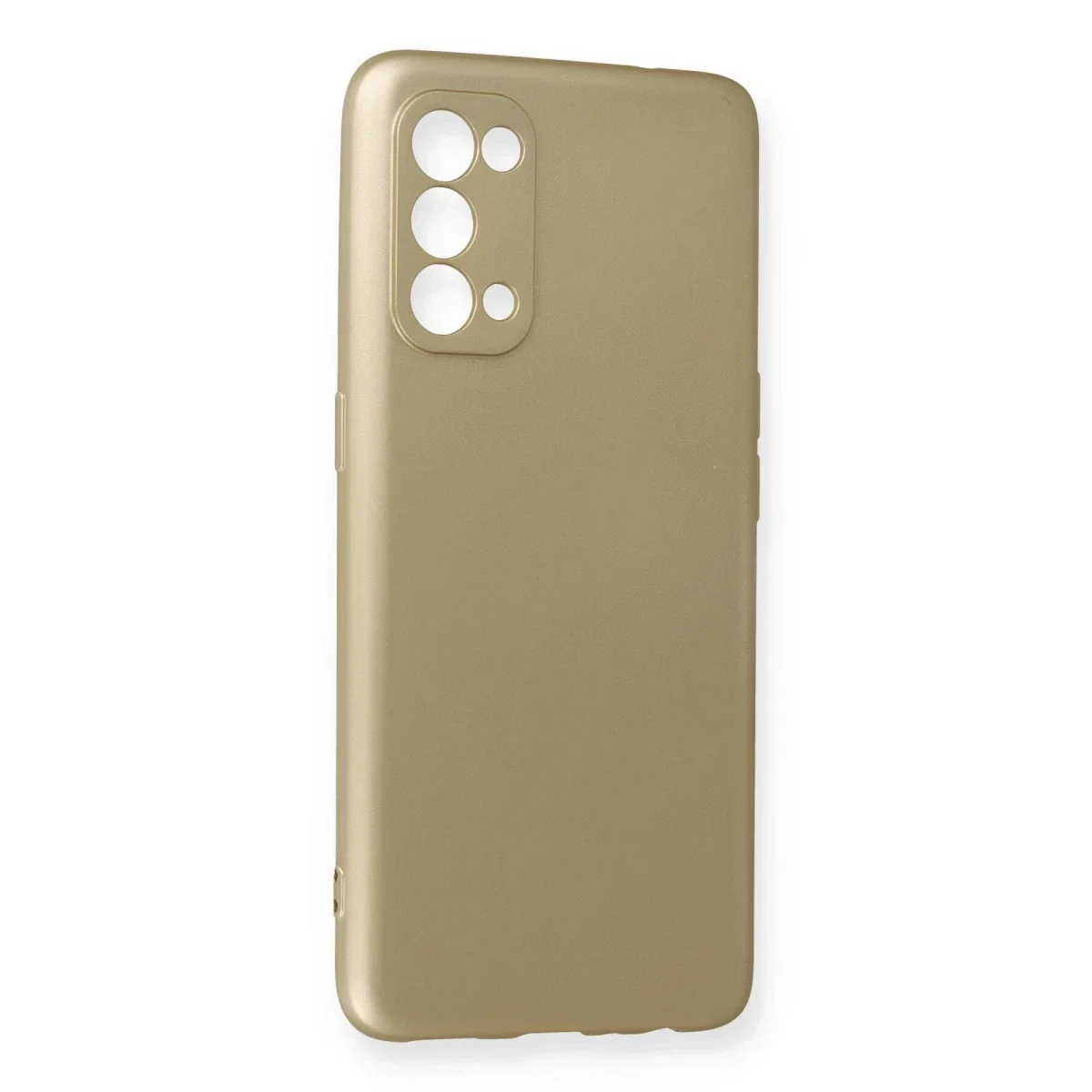Oppo Reno 5 Kılıf First Silikon - Gold görsel 2