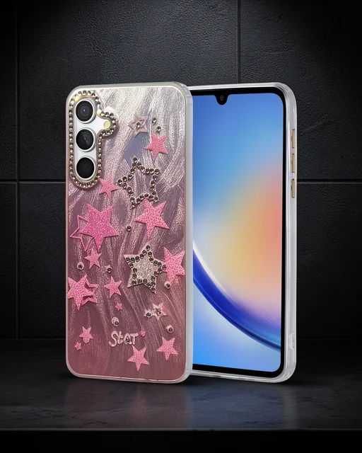 Samsung Galaxy A34 5g Kılıf Blade Aynalı Desenli Kapak - Desen 7