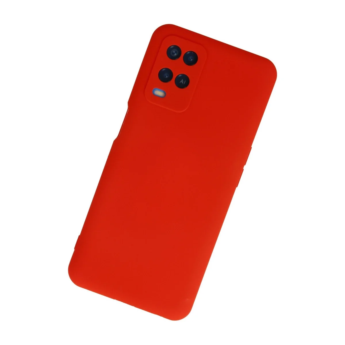 Oppo A54 4g Kılıf Nano İçi Kadife Silikon - Kırmızı görsel 2