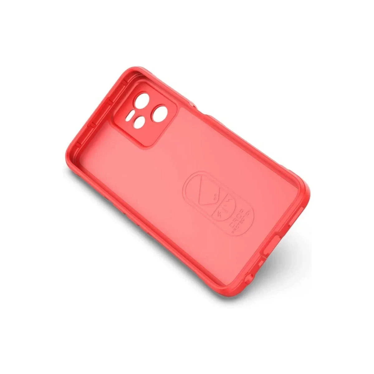 Realme C35 Kılıf Optimum Silikon - Kırmızı görsel 4