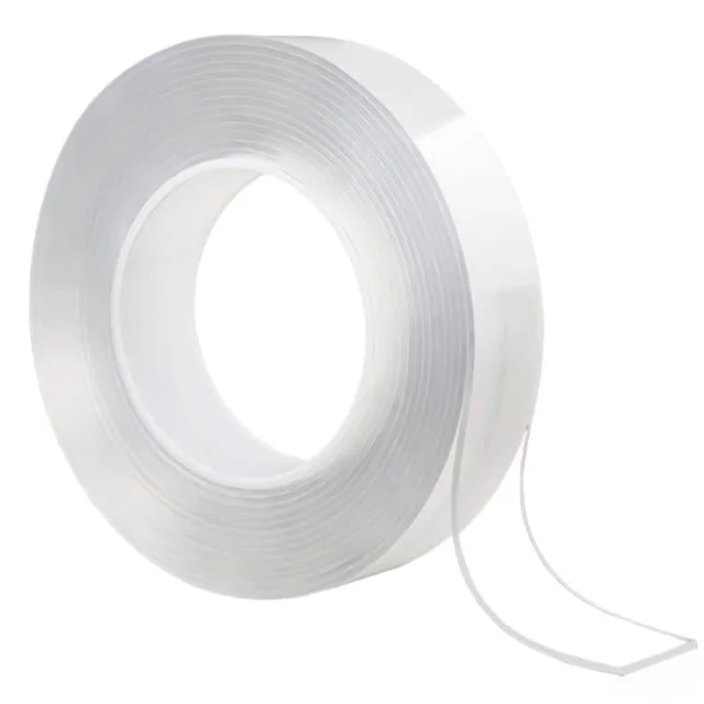 SN-24358 20mm 3 Metre Çift Taraflı Nano Teknoloji Süper Yapıştırıcı Şeffaf Bant