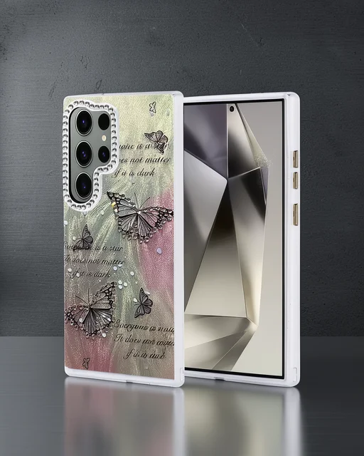Samsung Galaxy S23 Ultra Kılıf Blade Aynalı Desenli Kapak - Desen 6