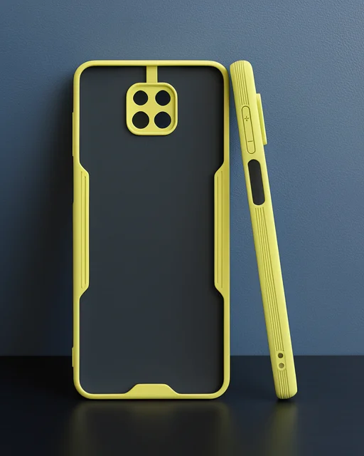 Xiaomi Redmi Note 9s Kılıf Platin Silikon - Sarı