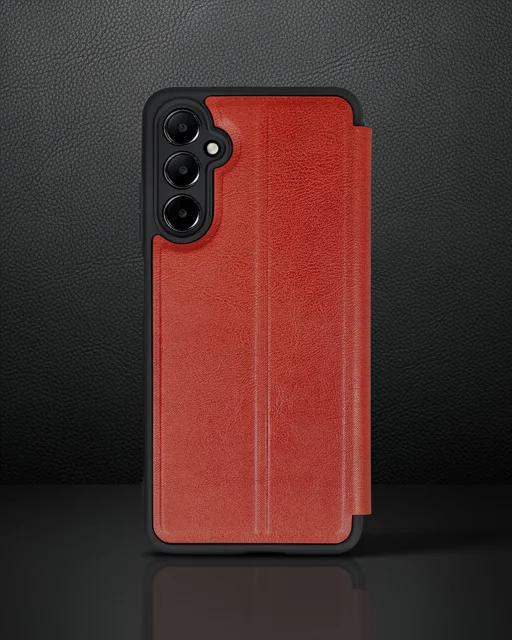 Samsung Galaxy A15 4g Kılıf Flip Cover - Kırmızı