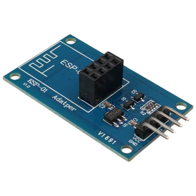 ESP-01 ESP8266 Seri WiFi Modül Adaptörü 3.3V - 5V Voltaj Dönüştürücü Kartı görsel 5