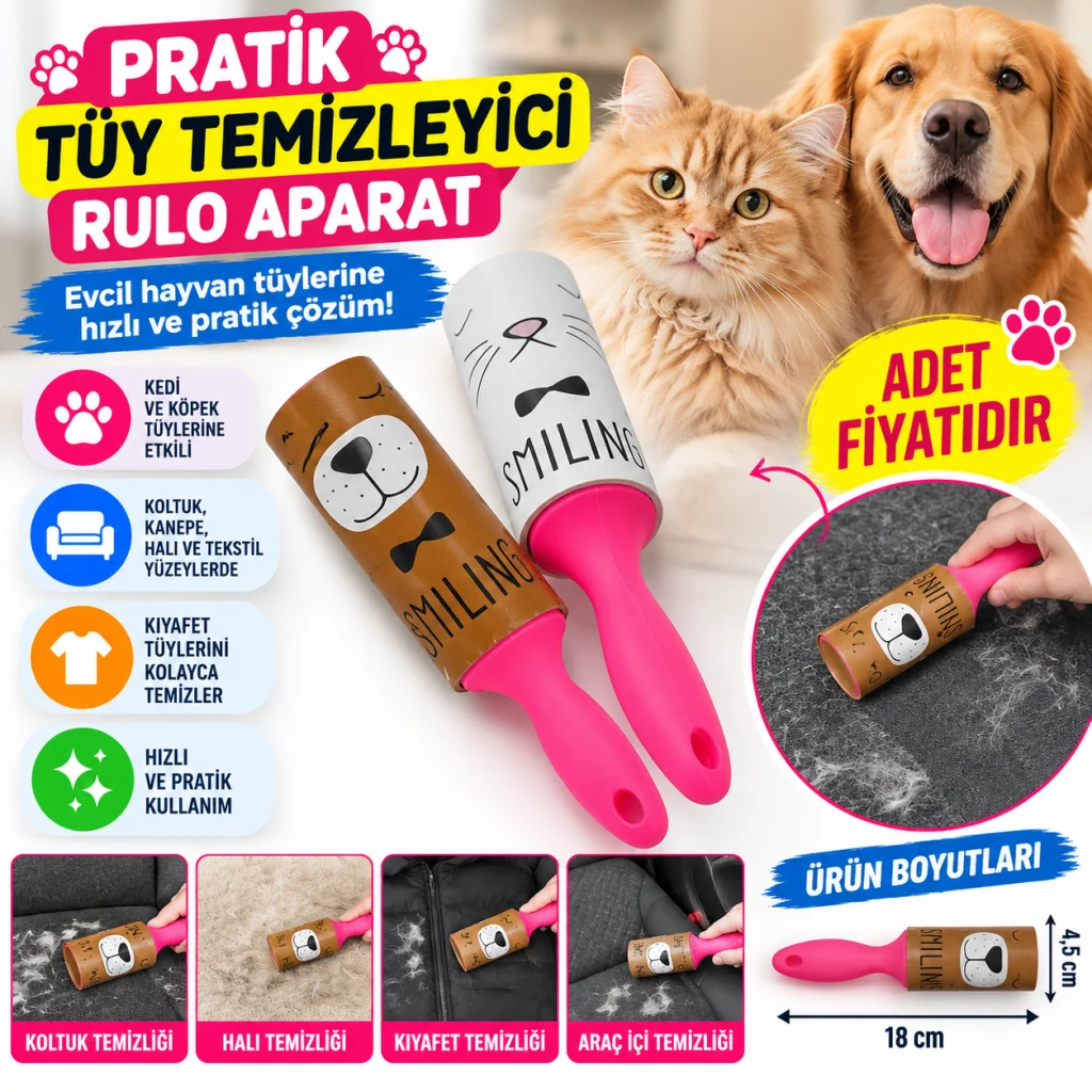 Pratik Tüy Alma ve Temizleme Tüy Toplama Makinesi Rulo Aparat (adet fiyatıdır)