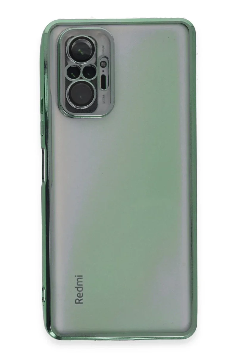 Xiao Red Note 10 Pro Kılıf Razer Lensli Silikon - Yeşil görsel 2