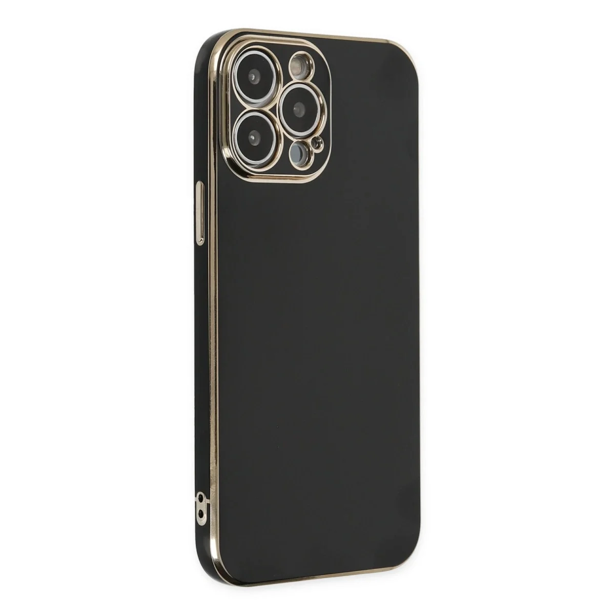 Apple İphone 15 Pro Max Kılıf Volet Silikon - Siyah görsel 3