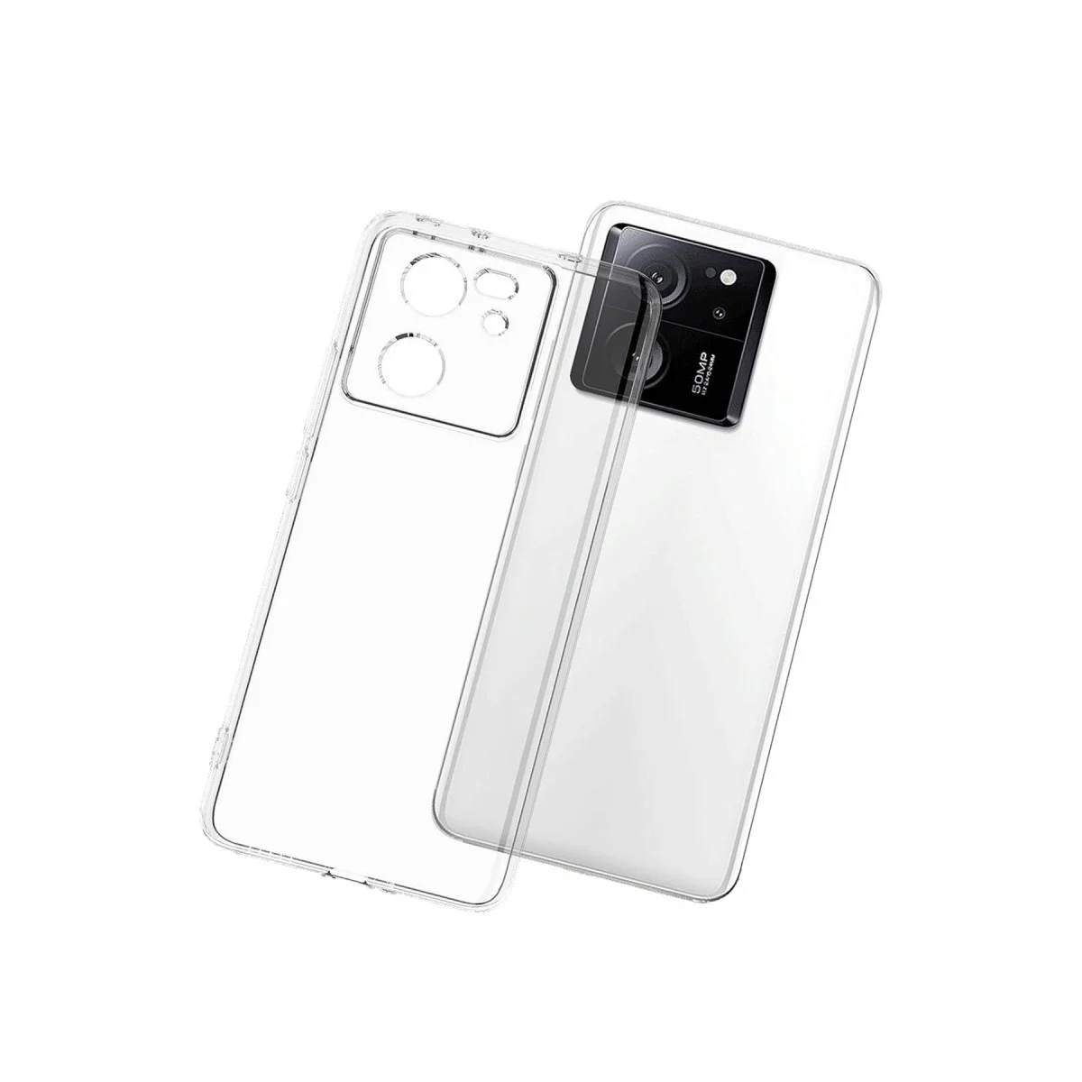 Xiaomi Mi 13t Pro Kılıf Lüx Şeffaf Silikon görsel 3