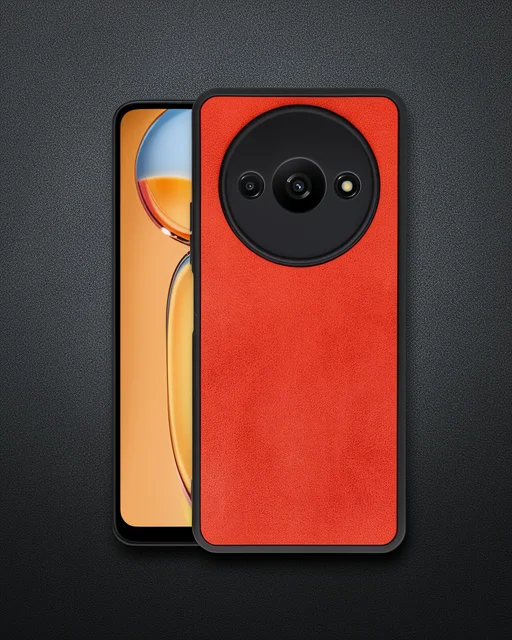 Xiaomi Redmi A3 4g Kılıf Aras Deri Kapak - Kırmızı