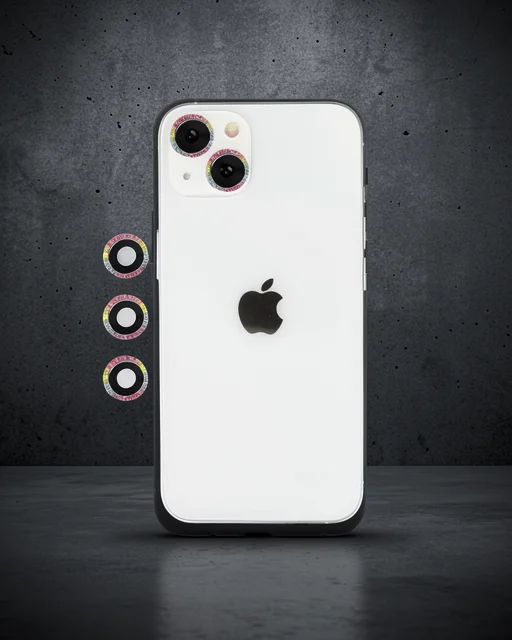 Apple İphone 14 Shine Kamera Lens - Rainbow
