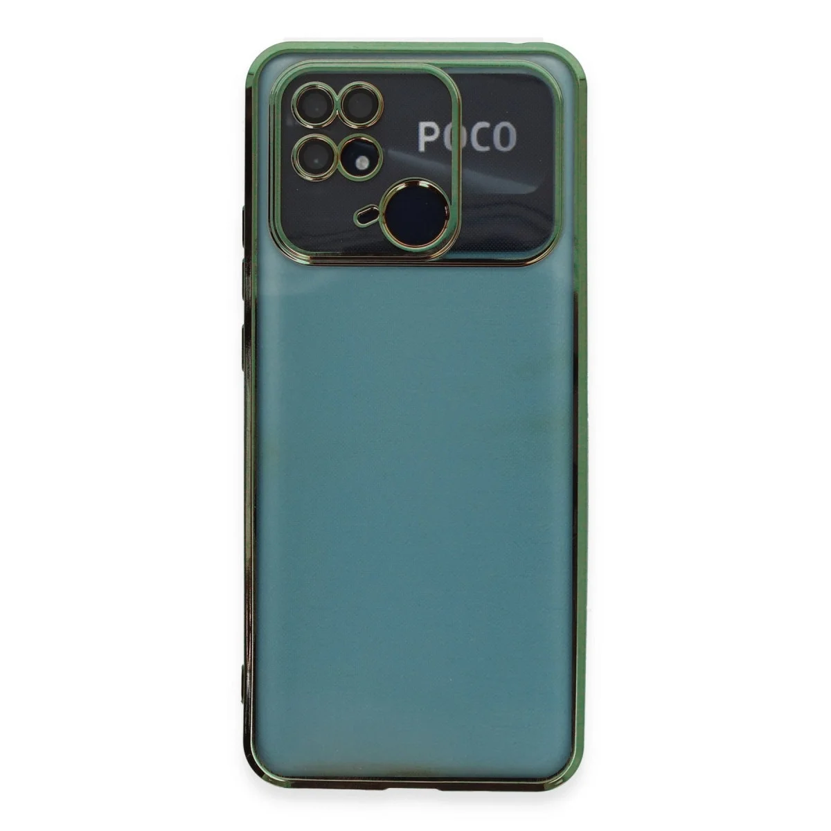 Xiaomi Redmi 10c Kılıf Razer Lensli Silikon - Yeşil görsel 2