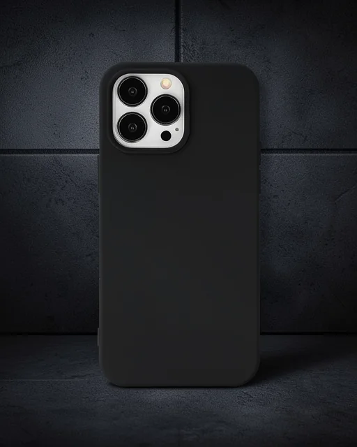 Apple İphone 15 Pro Kılıf Nano İçi Kadife Silikon - Siyah