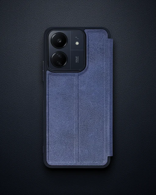 Xiaomi Redmi 13c Kılıf Flip Cover - Lacivert