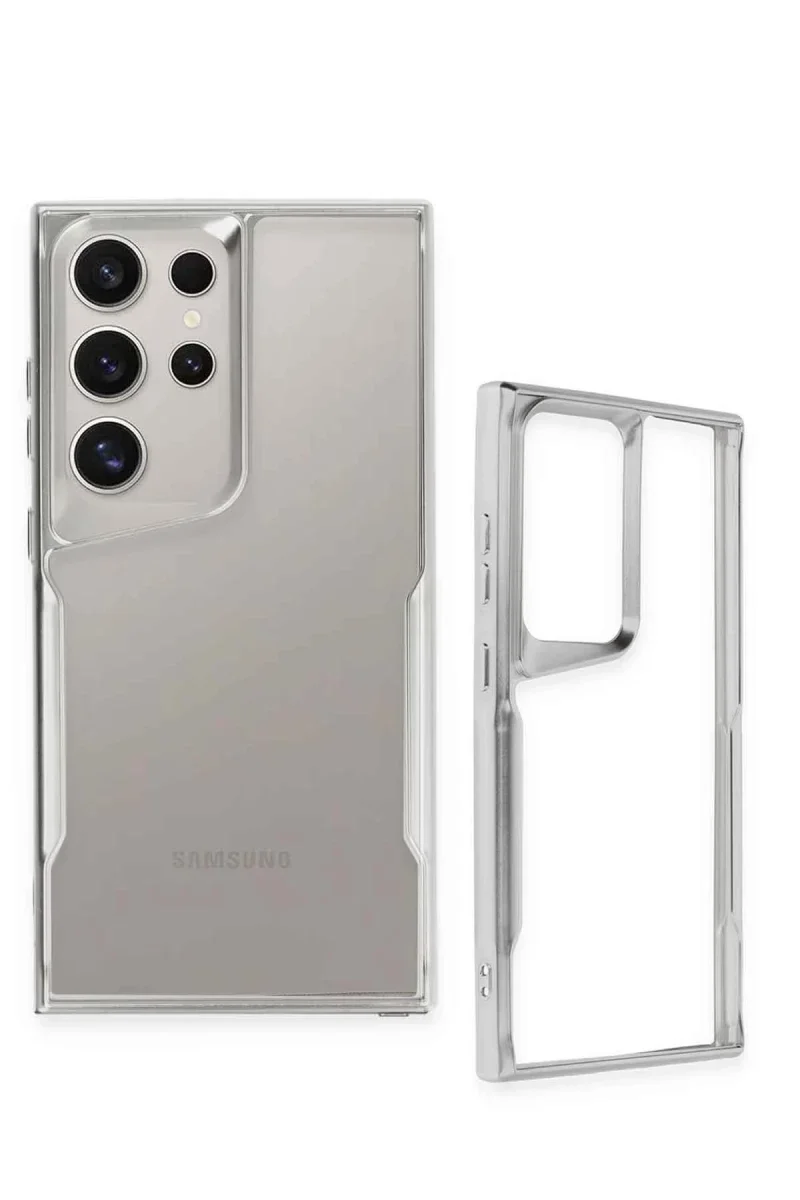 Samsung Galaxy S23 Ultra Kılıf Boyi Silikon Kapak - Derin Mor görsel 3