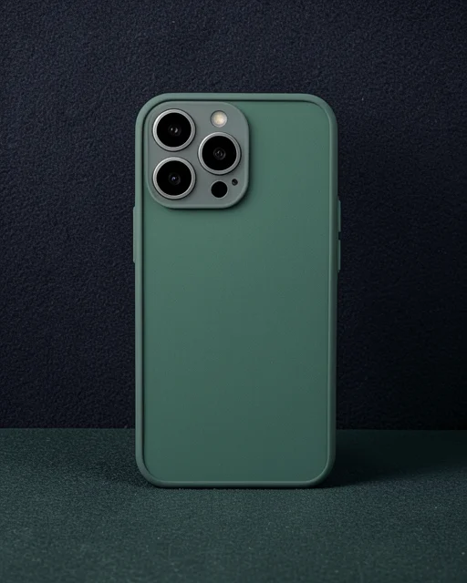 Apple İphone 15 Pro Max Kılıf Montreal Silikon Kapak - Yeşil