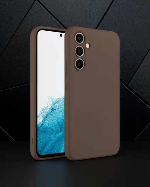 Samsung Galaxy A16 5g Kılıf First Silikon - Kahverengi
