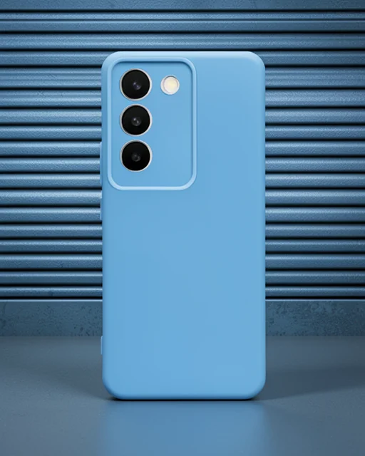 Vivo V30 Lite 4g Kılıf First Silikon - Mavi