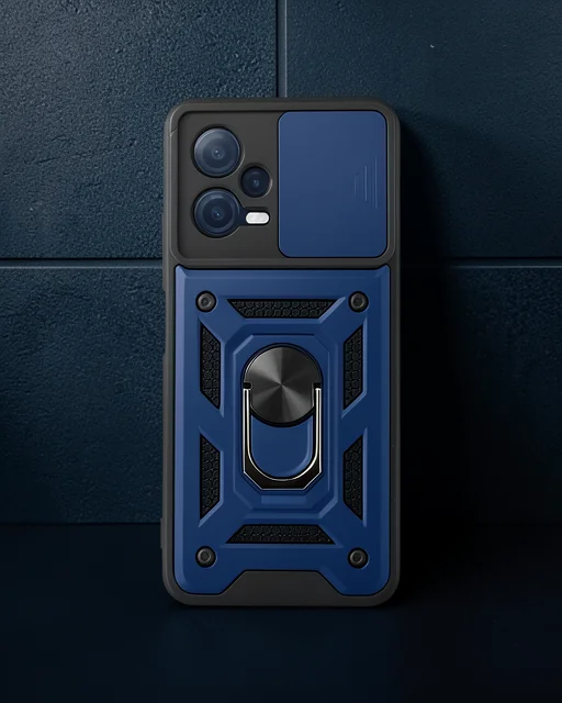 Xiaomi Redmi Note 12 5g Kılıf Pars Lens Yüzüklü Silikon - Lacivert