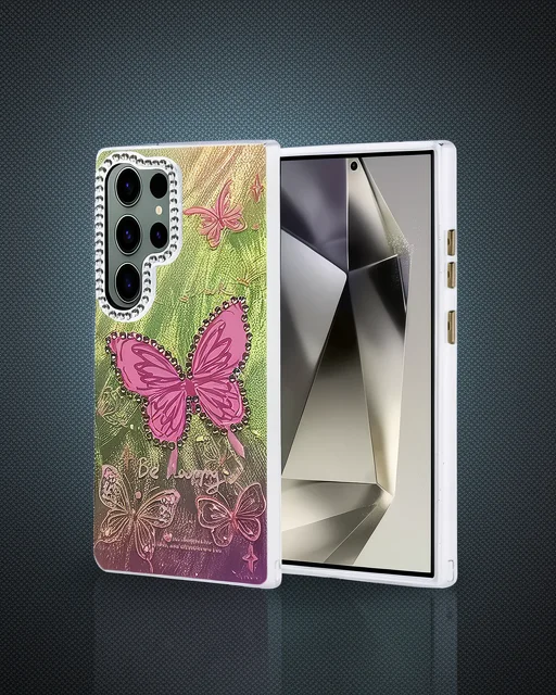 Samsung Galaxy S23 Ultra Kılıf Blade Aynalı Desenli Kapak - Desen 5