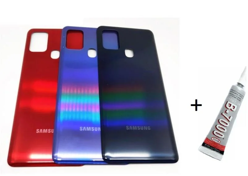 SAMSUNG A21S A217 Arka Batarya Pil Kapağı SİYAH (B görsel 2