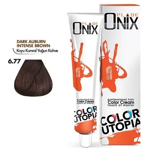 Tüp Saç Boyası 60 ml Profesyonel Krem Boya - 6/77 Koyu Kumral Yoğun Kahve