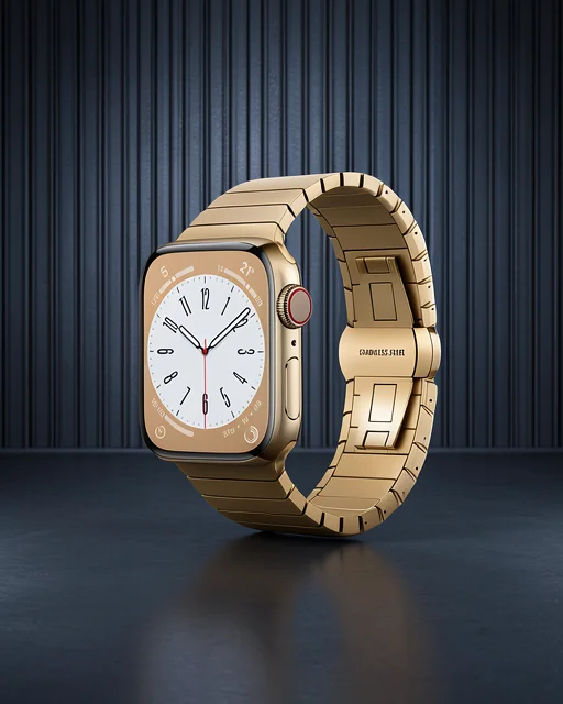 Apple Watch 42mm Kr413 Fine Steel Kordon (saat Değildir) - Gold