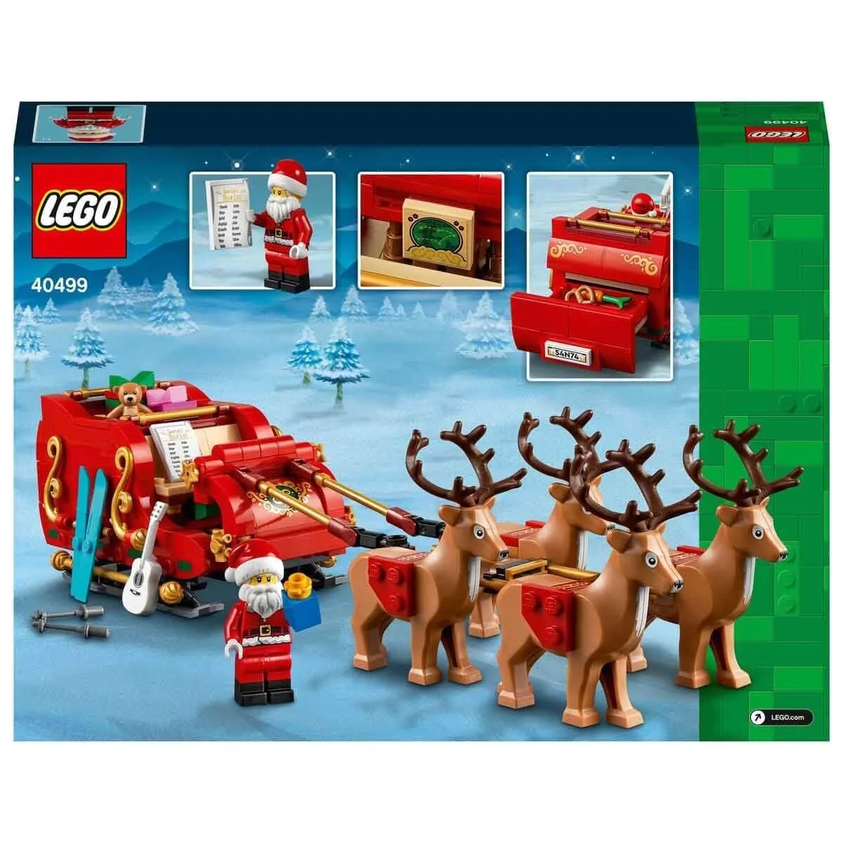 40499 Lego Noel Babanın Kızağı 343 parça +9 yaş görsel 3