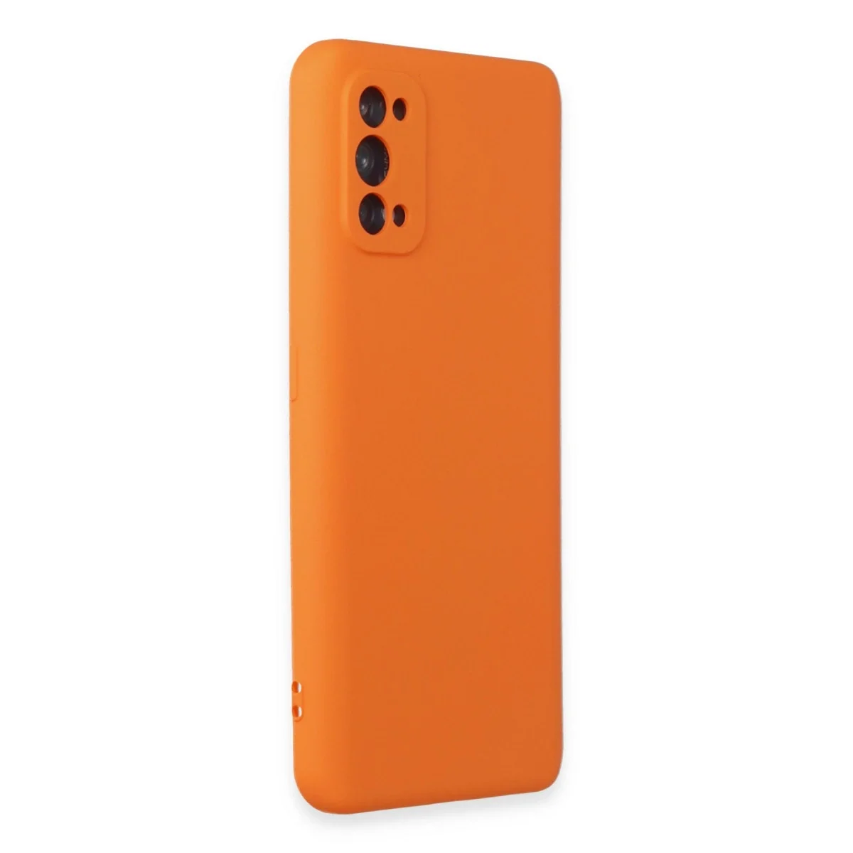 Realme 7 Pro Kılıf Nano İçi Kadife Silikon - Turuncu görsel 2
