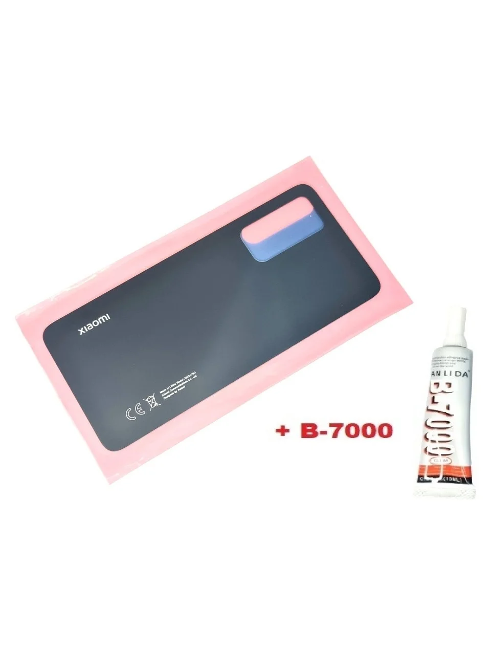 Mi 12 Lite Uyumlu Arka Pil Kapağı Yapıştırıcı (Siy görsel 3