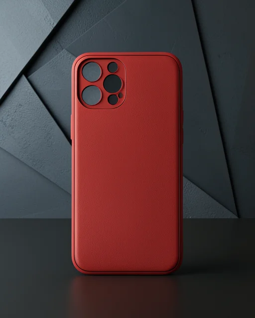 Apple İphone 12 Pro Kılıf Coco Deri Silikon Kapak - Kırmızı