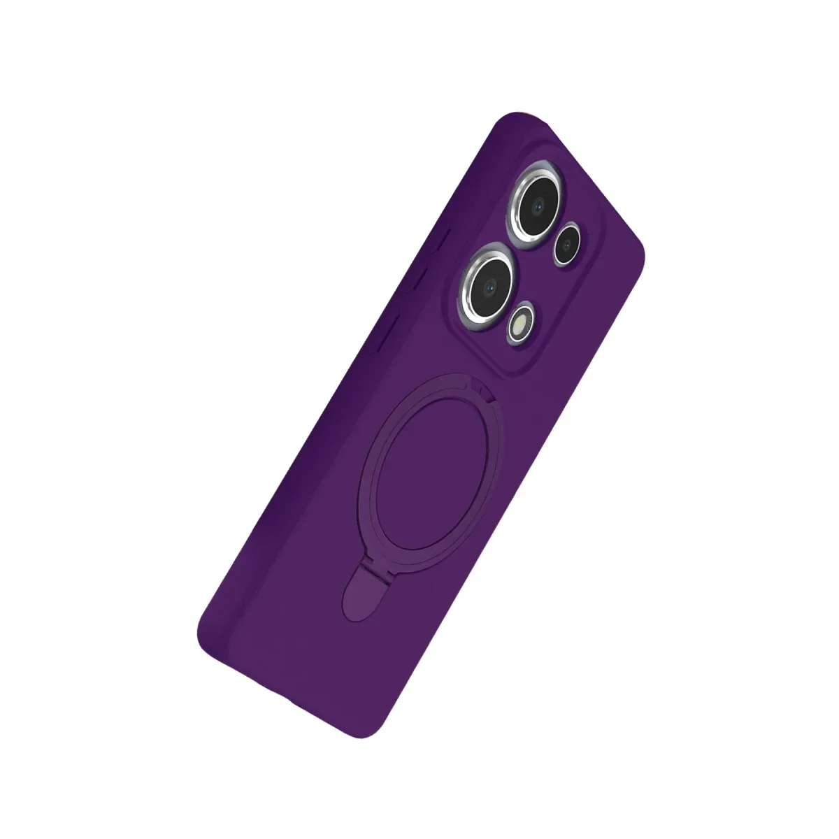 Xiaomi Redmi Note 13 Pro 4G Regal Magsafe Standlı Kapak - Derin Mor görsel 4