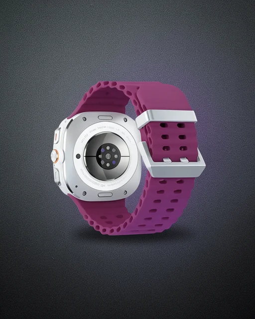 Watch 7 Ultra Kr417 Rug Silikon Kordon - Mor