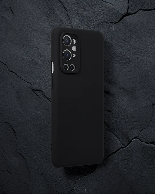 One Plus 9 Pro Kılıf Nano İçi Kadife Silikon - Siyah