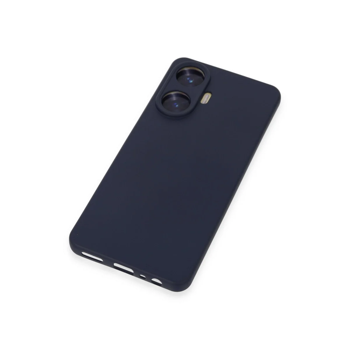 Realme C55 Kılıf Nano İçi Kadife Silikon - Mor görsel 3