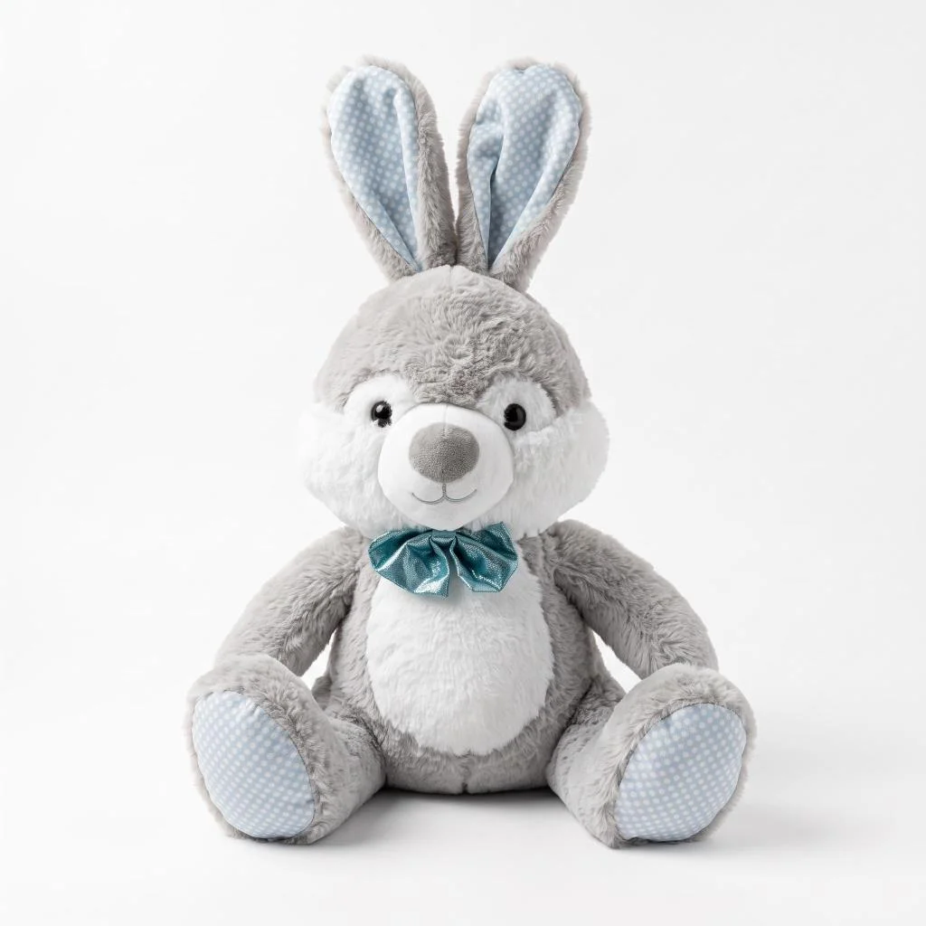 PL50245 60 CM TAVŞAN PAPYONLU PELUŞ OYUNCAK (adet fiyatıdır) görsel 2